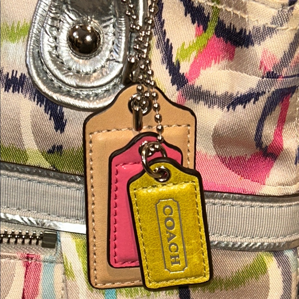 Coach Poppy Ikat Signature C Glam Tote - Picture 3 of 17